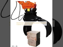 মাল্টিফাংশন এক্সক্যাভটর গ্রেপল বালতি, এক্সক্যাভটর গ্রেপার পাথর / কাঠের জন্য